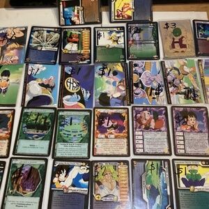 30 Vintage Dragon Ball Z cards 97,1998,&2002 (8 1997 Ani Mayhem,10 1999,12 2002)